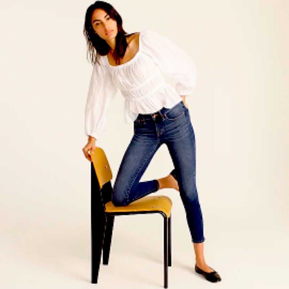 J Crew Women's 8" Toothpick Jean in Vista Wash Size 27